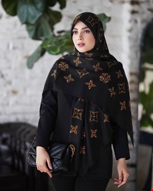 روسری سیااسکارف-نخ پنبه11100093